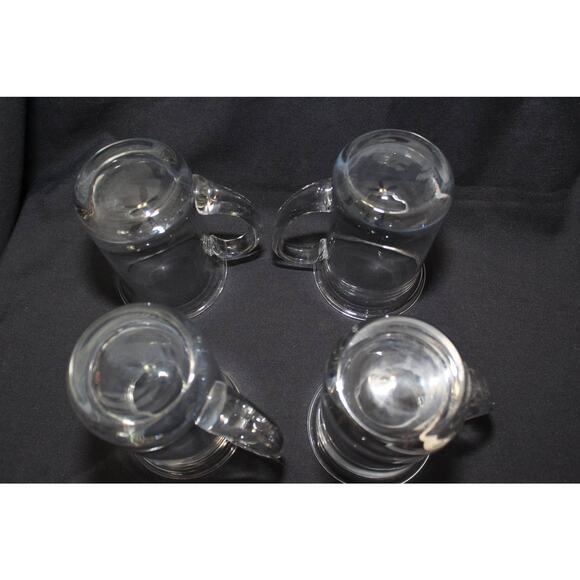 RARE Vintage Set of 6 Holmegaard Glass Beer Mugs Glasses by Michael Bang - Picture 7 of 7